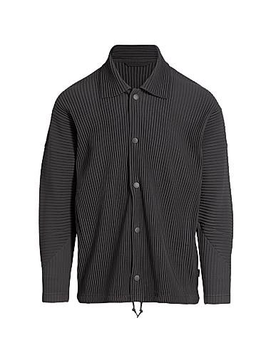 Куртка MC March Coaches от Homme Plisse Issey Miyake с длинными рукавами и застежкой на пуговицы по центру 11024908