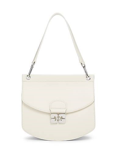 Ganni Сумка Apo-G через плечо из переработанной кожи с золотой застежкой и регулируемым ремнем 11030103