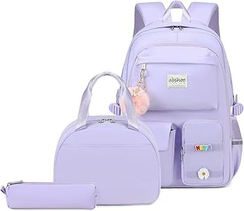 abshoo Школьный рюкзак большого размера с сумкой для обеда, водоотталкивающий оксфорд, 3 в 1, бежевый, для девочек и женщин 11249746