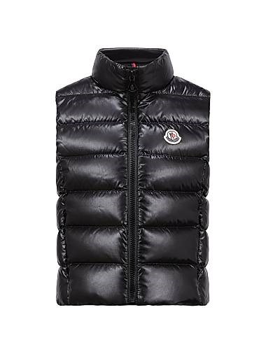 Детский стёганый пуховик-жилет Ghany от Moncler с карманами на молнии и наполнителем из пуха 11016230