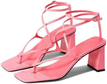 Женские босоножки GUESS Allon с квадратным носком и пряжкой для весны 11308797