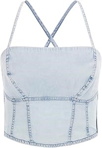 Модный топ без рукавов GUESS Niki с тонкими бретелями и открытой спиной из 63% лиоцелла и 35% хлопка 11283195