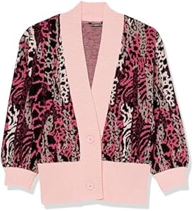 Кардиган для девочек GUESS с жаккардовым узором из мягкой вискозы на кнопках 11279750