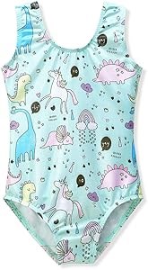 Hoziy Детские леггинсы для гимнастики для девочек с яркими принтами, 82% полиэстер, 18% спандекс, размеры от 2 до 10 лет 11310111