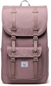 Herschel Рюкзак из твилла и натуральной кожи с регулируемыми плечевыми ремнями и защитой для ноутбука 15 ,/16 , 11271227