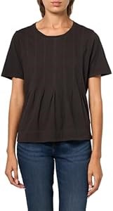 Топ с присобранными складками от Lucky Brand из 100% хлопка, короткими рукавами и свободным кроем 11292902