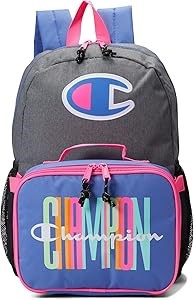 Champion Унисекс рюкзак с ланч-набором из 100% полиэстера, с двумя карманами и внутренним изолированным контейнером для еды 11257105