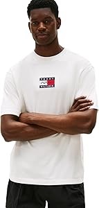 Футболка с графичным принтом флага Tommy Hilfiger из мерсеризованного хлопка, коллекция F1, свободный крой 11282166