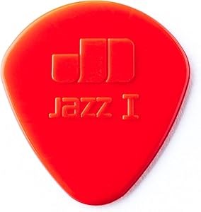 Jim Dunlop Jazz I нейлоновые пики 1.10 мм - 6 штук с текстурированной поверхностью для лучшего контроля и теплого звучания 11263503