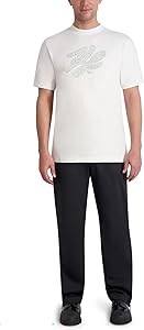 Мужские стильные и комфортные брюки Karl Lagerfeld с эластичной талией и боковой молнией 11267402