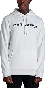 Мужское худи с капюшоном KARL LAGERFELD, лонгслив из мягкой ткани, 55% хлопок, 45% полиэстер 11299799