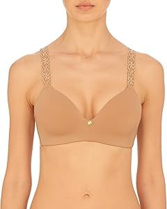 Бюстгальтер Natori Pure Luxe без косточек с гладкой комфортной спинкой из смеси нейлона и эластана 11294796