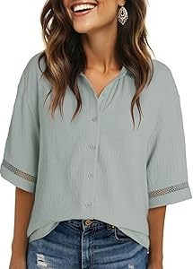 Женская блузка Dokotoo с короткими рукавами, элегантным стилем и V-образным вырезом, свободного кроя, 100% полиэстер 10023222