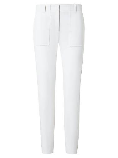 Брюки Franco из би-стрейчевого хлопкового габардина Akris punto с низкой посадкой, прямой крой 11030549