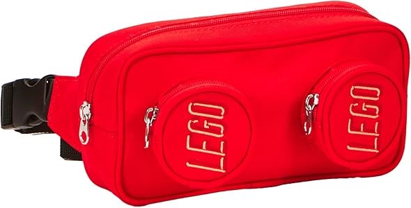 Детская поясная сумка LEGO в классическом дизайне, объем 1,3 литра, с карманами на молнии 11285671