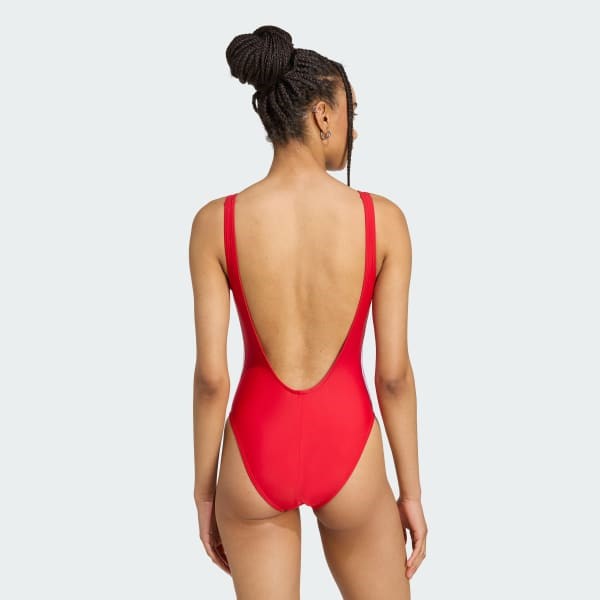 adidas Originals Купальник Adicolor 3-Stripes из переработанных материалов, идеальный для отдыха у бассейна 11015482