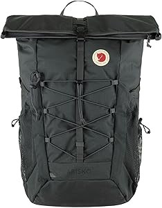 Fjallraven Рюкзак Abisko Hike Foldsack - Серый, из 100% переработанного нейлона, с системой вентиляции, карманом на молнии 11265254