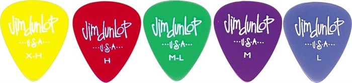 JIM DUNLOP Оригинальные медиаторы Dunlop Gel Medium (12 штук) с высокой прочностью и отличным звучанием 11261523