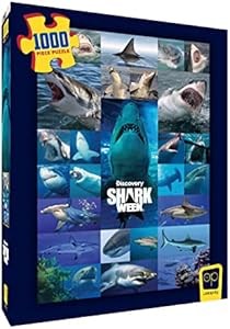 USAopoly Пазл 1000 элементов с изображением больших белых акул ',Шум акул',, эксклюзивный лицензированный дизайн 11294033
