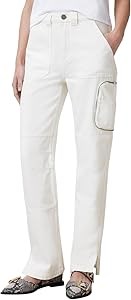 Женские джинсы-карго AllSaints Florence из 100% хлопка с кнопкой, только химчистка 11304461