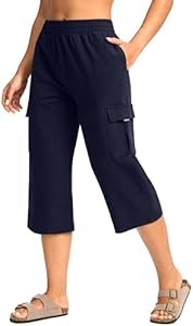G Gradual Женские легкие хлопковые капри с 4 карманами — идеальные для йоги и повседневной носки 10023144