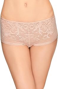 Женские шорты Wacoal с сеточным эффектом, 74% нейлон и 26% спандекс, полный охват 11243439