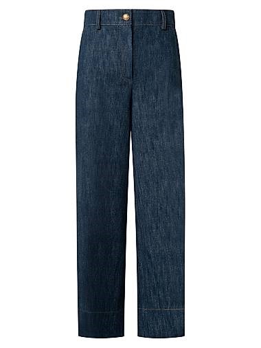 Укороченные джинсы Chiara с широкими штанинами из стретч-денима от Akris Punto 11018635