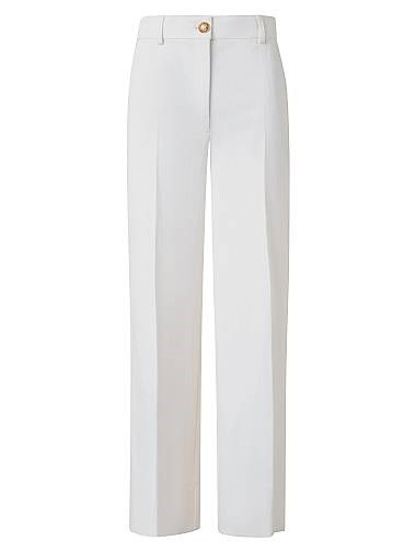 Укороченные брюки из эластичной ткани Akris punto с карманами и молнией 11018650