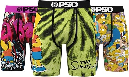 Комплект из 3 штук молодёжных трусов Psd из микрофибры с поясом и дышащей подкладкой 11288043