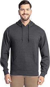 Худи из флиса Fruit of the Loom Eversoft с карманом и дышащими свойствами, идеально для активного отдыха 11243414