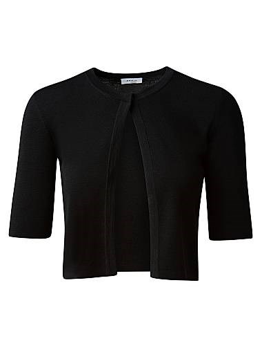 Укороченный кардиган из мягкой шерсти с круглым вырезом и застежкой на кнопки от Akris punto 11019294