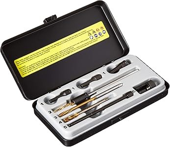 Набор для сверления накала свечей Mueller-Kueps MLK600248 (M8x1) - 3 фрезы, 5 ступеней для извлечения 11253526