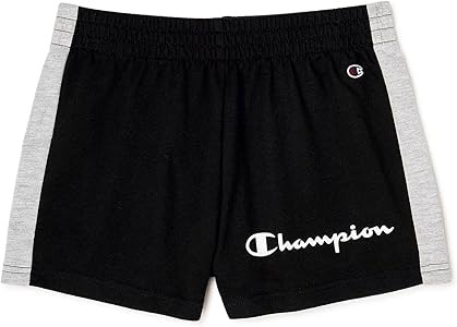 Шорты Champion для девочек из французского терри, с боковыми лентами, прямого кроя, размер L 11305602