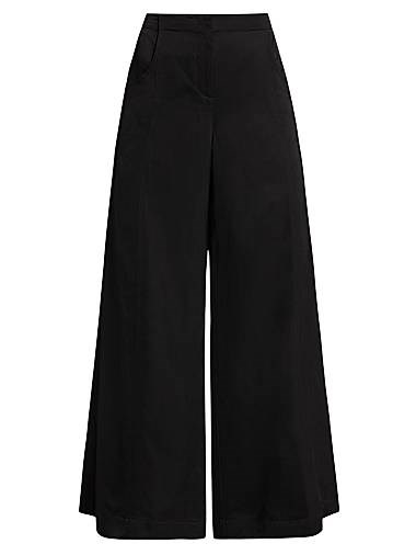 Twp Поясные брюки Demie из льняного микса с прямыми штанинами, 76% лен, заклепками и карманами, производство в США 11022731