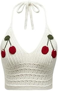 Эффектный трикотажный кроп-топ GORGLITTER с завязками и бретельками для женщин 11299881