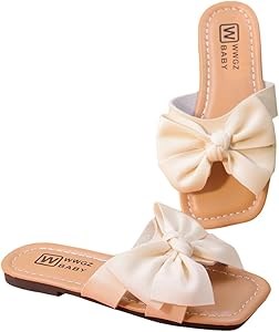 Детские летние кроссовки GORGLITTER для девочек с бантиком и квадратным носком, с удобной застежкой 11270805