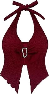 Майка Milumia с текстурой, металлическим декором и открытой спиной, идеально подходит для стильных образов 11276686