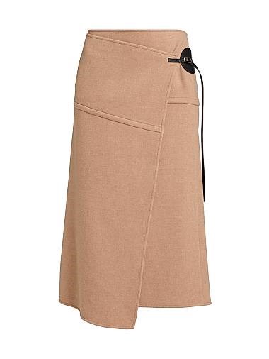 Proenza Schouler Aida Wrap Wool Midi-Skirt 11019561