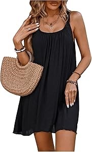 Пляжное безрукавное платье-накидка для женщин SOLY HUX из мягкой вискозы, в ассортименте размеров 11303150