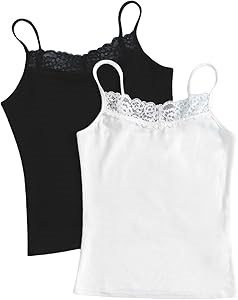 Детские топы Milumia из 2 предметов без рукавов с контрастным кружевом и рибаной – комфортные и стильные 11297159