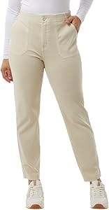 Женские брюки 32 Degrees из хлопка с эластичным поясом, комфортные и дышащие, размер XL 11302272