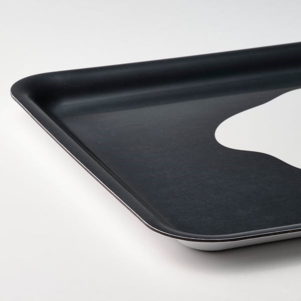 Ikea Многоцветный поднос с узором, размеры 28x38 см, высота 2,5 см 11289550