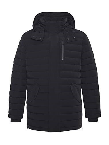 Пуховик Greystone от Moose Knuckles с съёмным капюшоном и наполнителем из 90% утиных пуха и 10% перьев 11019495