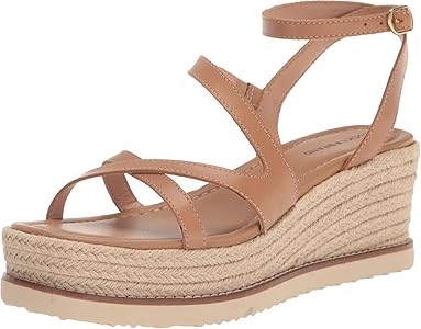 Кожаные сандалии на танкетке с пряжкой Lucky Brand Carolie 11281036