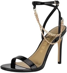 Женские сандалии GUESS Miamy с изящной цепочкой и каблуком высотой 10 см 11293159