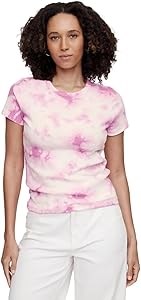 Женская футболка GAP из вязаного хлопка с коротким рукавом, 100% хлопок, удобная посадка 11256172