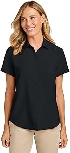 Женская футболка Port Authority с UV защитой, коротким рукавом, из 100% полиэстера, легкая и комфортная 11273753