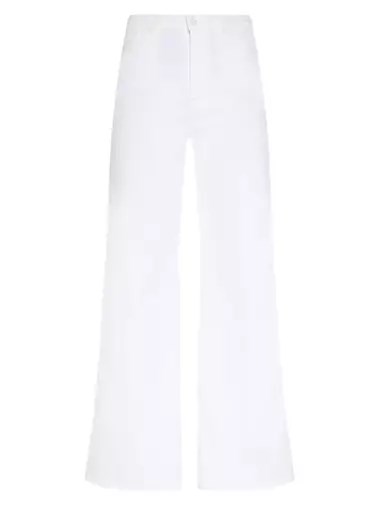 7 For All Mankind Джинсы Jo из стрейч-денима с высокой талией и широкими штанинами, 5 карманов, Италия 10041588