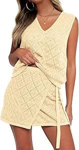 Стильный комплект из 2 предметов Fisoew: летний лонгслив с V-образным вырезом и оберточная юбка - идеальный выбор для пляжа 11289103