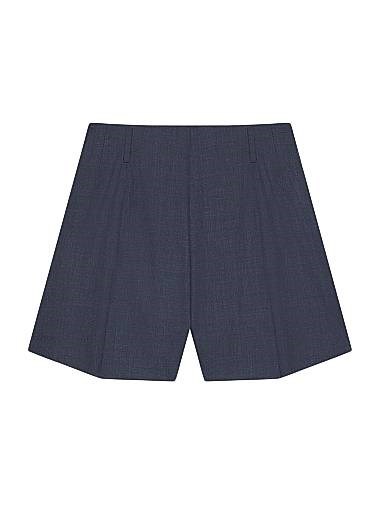 Шорты из шерсти Givenchy с незаметной боковой застежкой, 100% шерсть, Италия 11026829